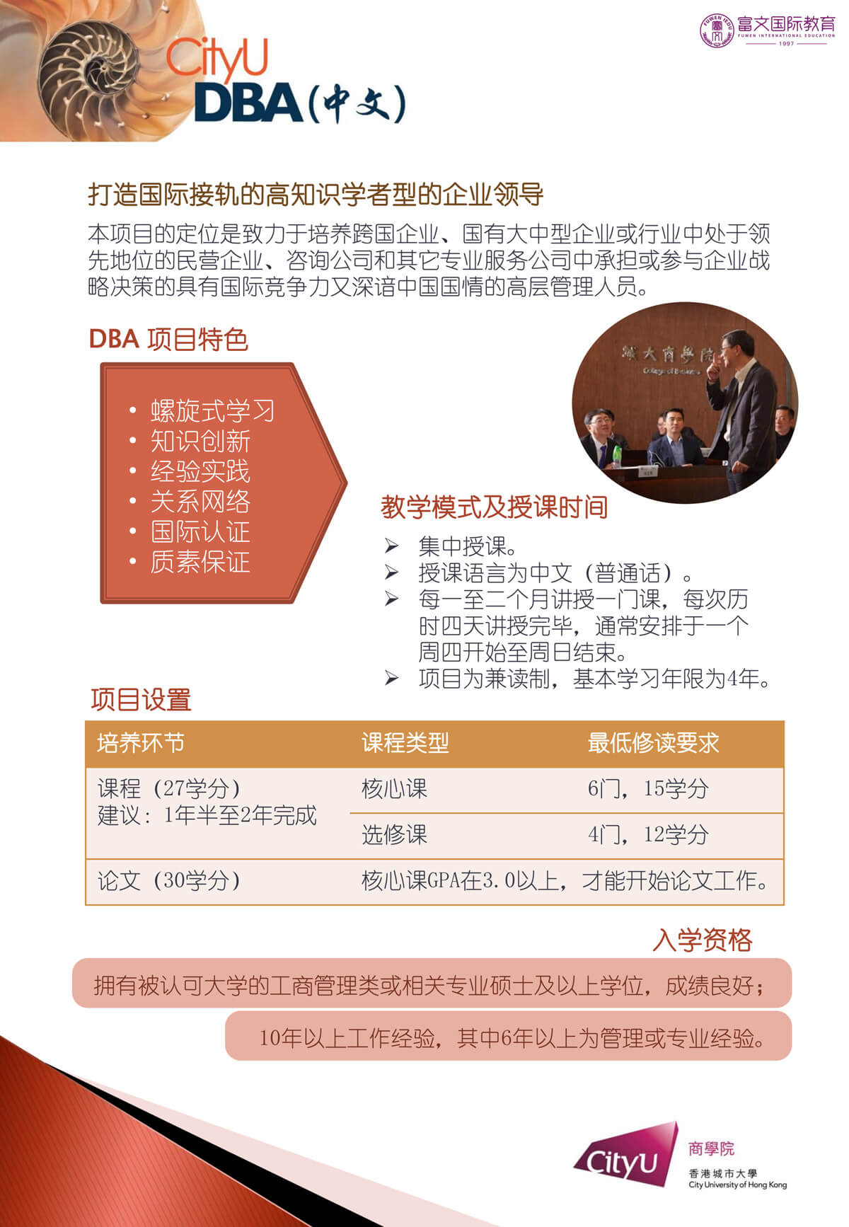 香港城市大学DBA项目
