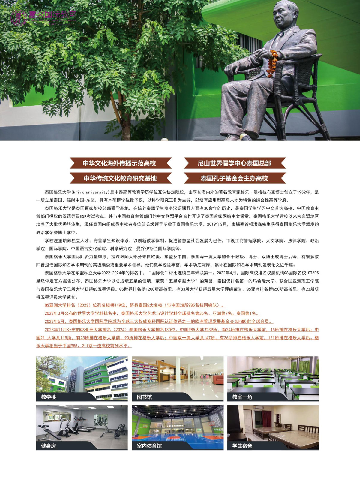 2024泰国格乐大学法学硕博招生简章