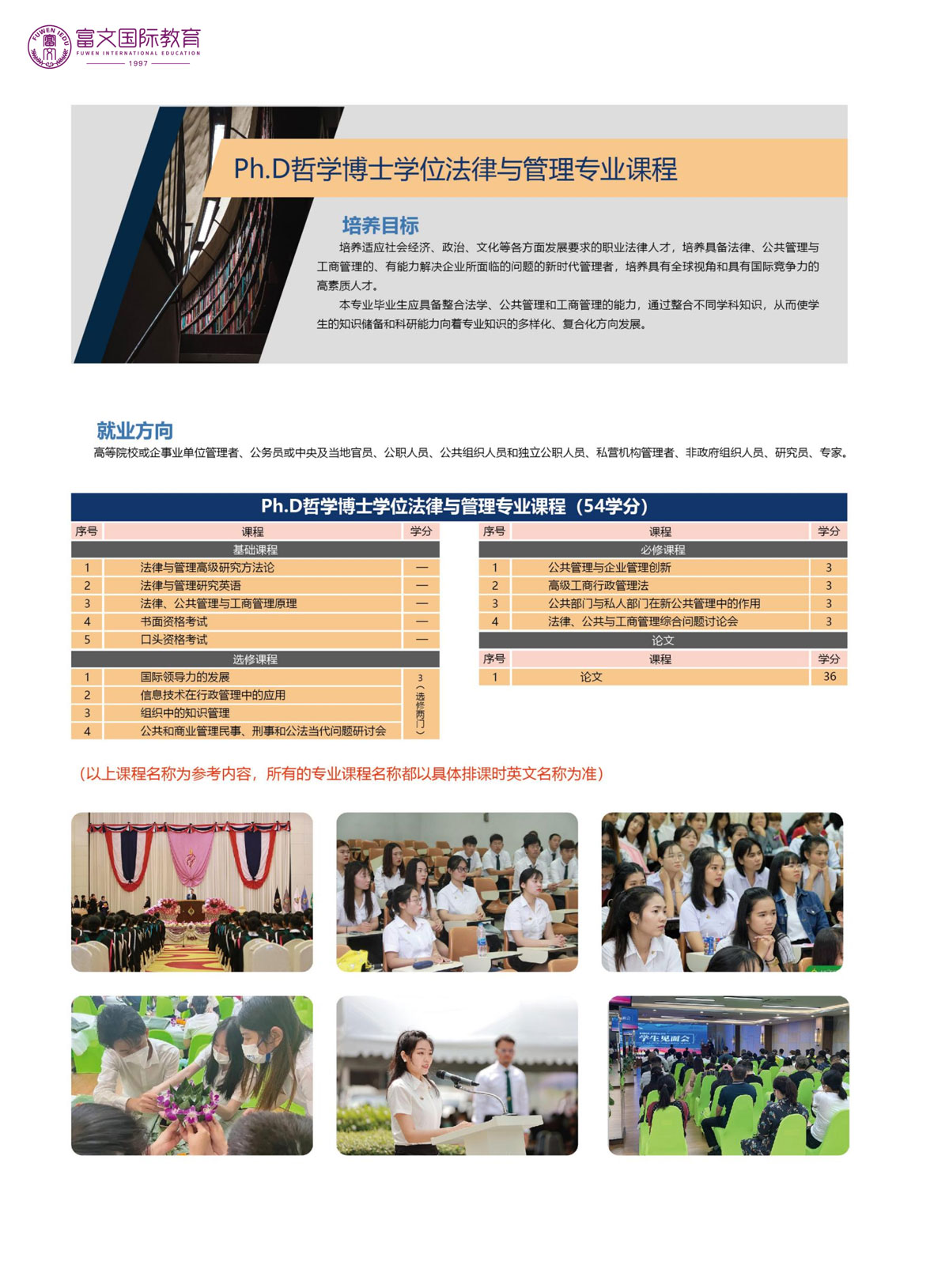 2024泰国格乐大学法学硕博招生简章